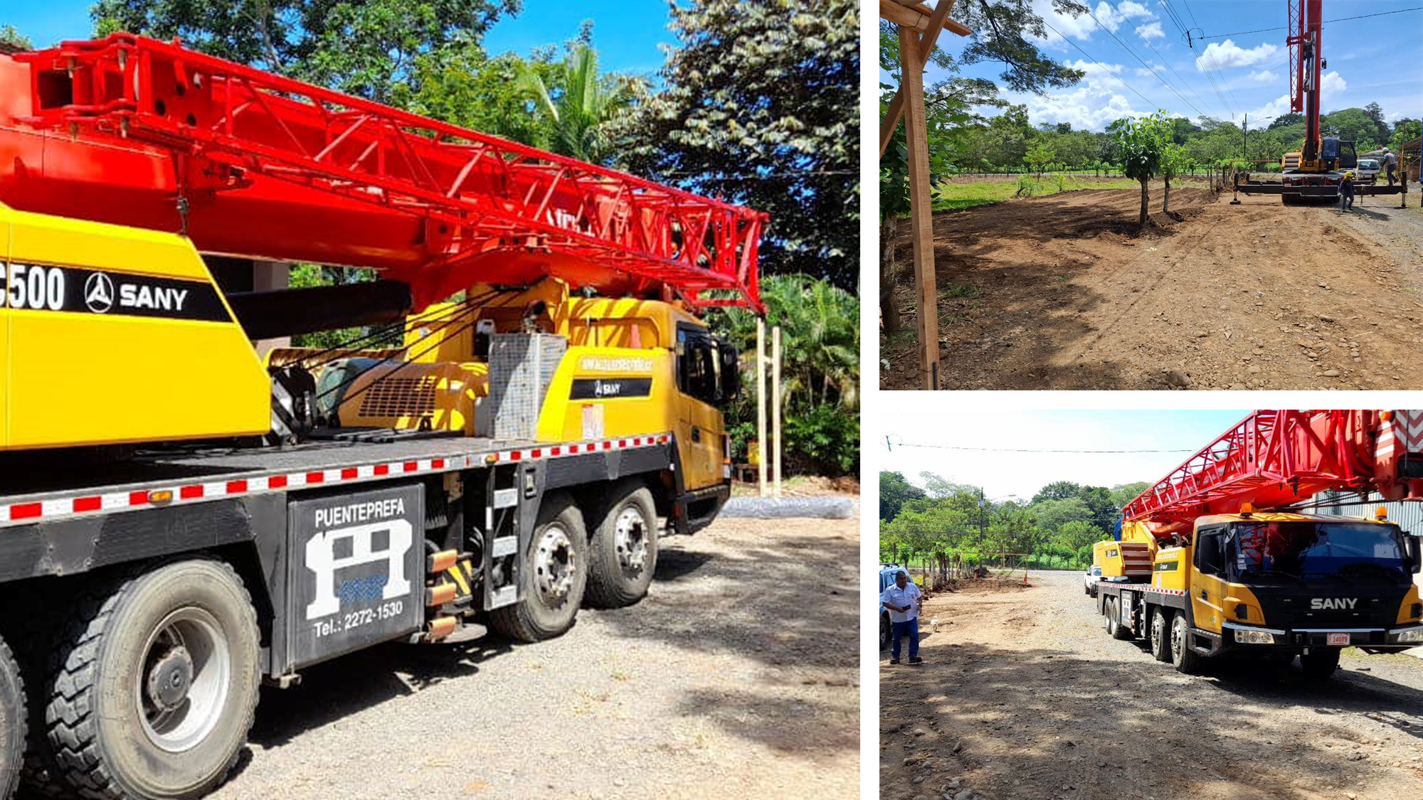 Inicio de la construcción del puente - Subasta Vieja