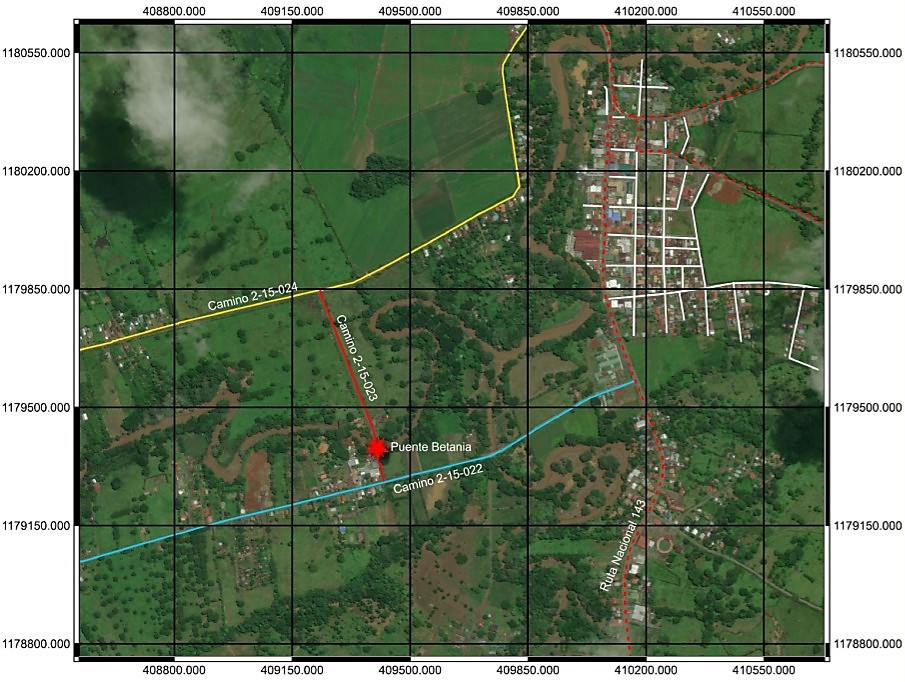 Ubacación puente Betania