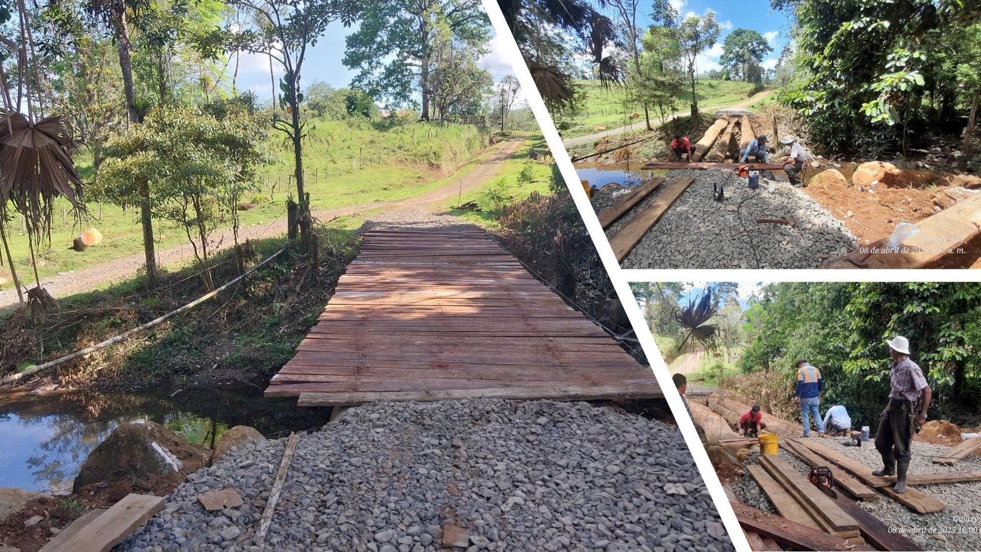 Rehabilitación del puente en Pejibaye - Paso Pablita
